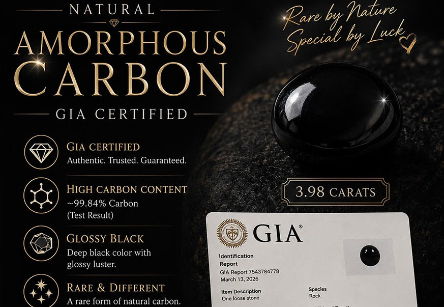 Đá carbon vô định hình thiên nhiên được chứng nhận bởi GIA là đá gì? Đá carbon vô định hình thiên nhiên được chứng nhận bởi GIA là đá gì?