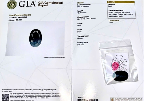 Đá Carbon Vô Định Hình Tự Nhiên 16.03 carats